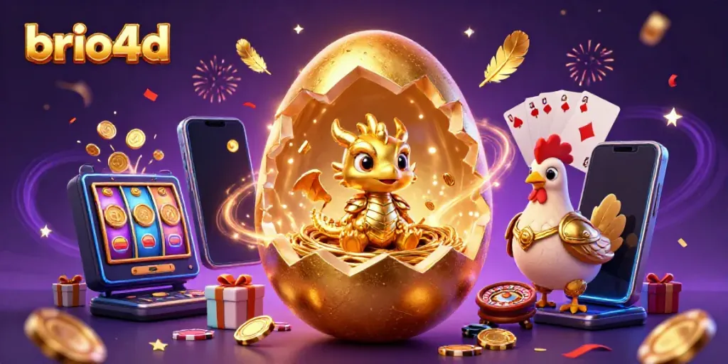 Engage with brio4d’s exciting online slot experience featuring a golden dragon and festive elements.