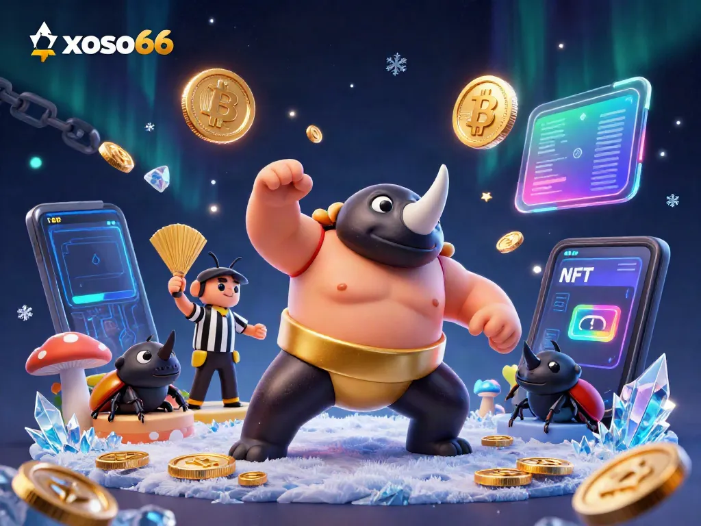 Experience the excitement of xoso66 with a dynamic 3D illustration showcasing epic gambling action.