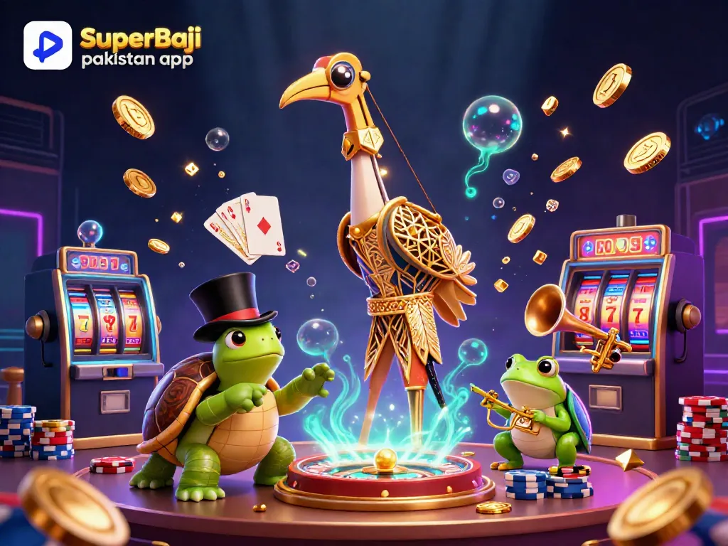 Play the SuperBaji pakistan app to enjoy exciting casino games with vibrant characters and dynamic elements.